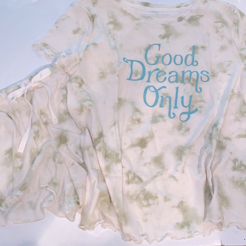 Women’s LC Lauren Conrad Lettuce Edge Pajama Shorts Set